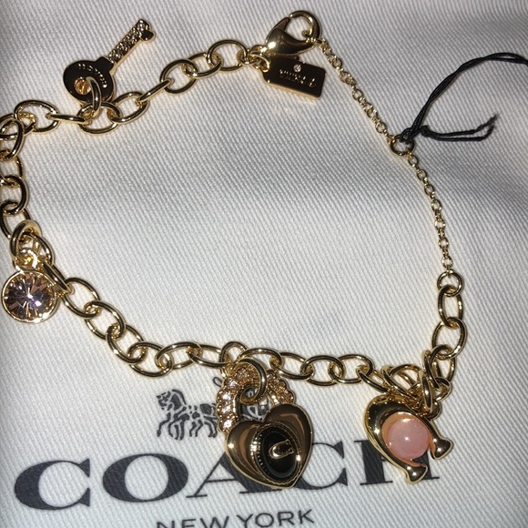 Coach Mixed Heart Charm Bracelet - Picture 3 of 3